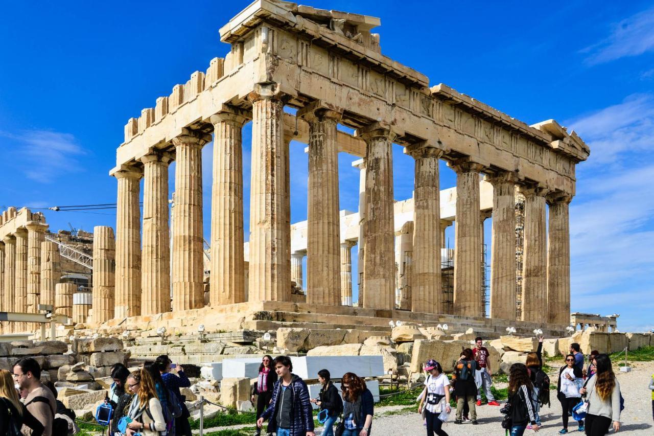 Athens Cozy Studio 4 Min Walk To The Acropolis Hil Apartment ภายนอก รูปภาพ